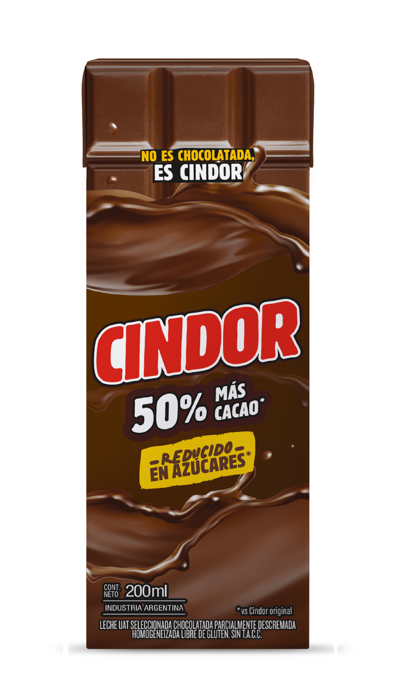 Cindor 200ml 50% más cacao